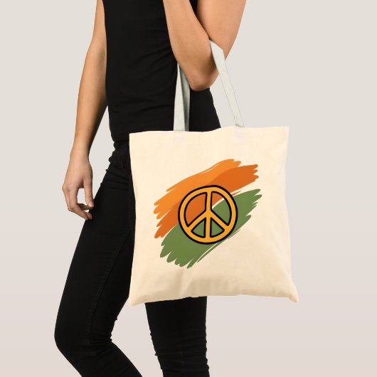 Golden Peace Symbol Budget Tas (Voorkant (product))
