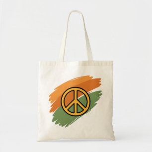 Golden Peace Symbol Budget Tas