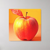 Golden Peach Perfection Design Canvas Afdruk (Voorkant)