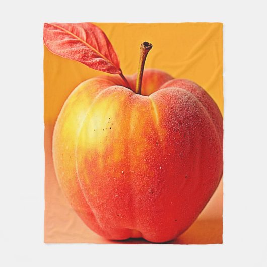 Golden Peach Perfection Design Fleece Deken (Voorkant)