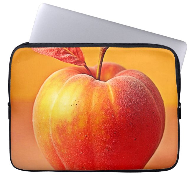 Golden Peach Perfection Design Laptop Sleeve (Voorkant)