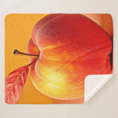 Golden Peach Perfection Design Sherpa Deken (Voorkant (horizontaal))