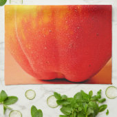 Golden Peach Perfection Design Theedoek (Gevouwen)