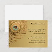 Golden Peacock-combinatiekaart Informatiekaartje (Voorkant / Achterkant)