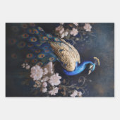 Golden Peacock Decoupage Papier Inpakpapier Vel (Voorkant 2)