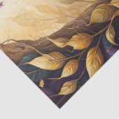 Golden peacock in a golden forest v3 tissuepapier (Detail)