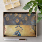 Golden peacock in a golden forest v5 tissuepapier (Geschenk)
