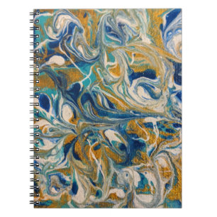 Golden Peacock Marble Notebook Notitieboek