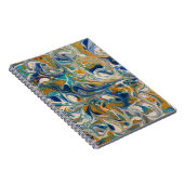 Golden Peacock Marble Notitieboek (Rechterzijde)