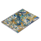 Golden Peacock Marble Notitieboek (Linkerzijde)