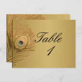 Golden Peacock Tafelnummer (Voorkant / Achterkant)