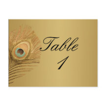 Golden Peacock Tafelnummer