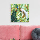 Golden Peacock Temple Dreams Collectie Canvas Afdruk (Insitu (Woonkamer))