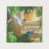 Golden Peacock Temple Dreams Collectie Wandkleed (Voorkant (horizontaal))