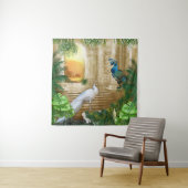 Golden Peacock Temple Dreams Collectie Wandkleed (In situ)