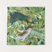 Golden Peacock Temple Dreams Collectie Wandkleed (Voorkant (horizontaal))