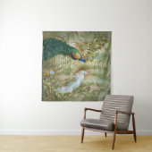 Golden Peacock Temple Dreams Collectie Wandkleed (In Situ (horizontaal))