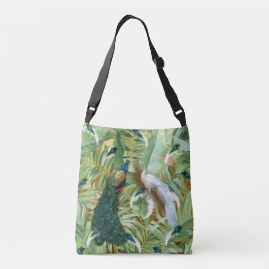 Golden Peacock Temple Dreams Crossbody Tas (Achterkant)