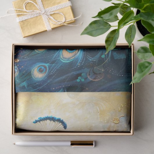 Golden Peacock Tissuepapier (Geschenk)