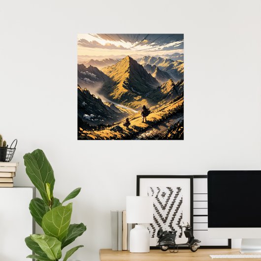 Golden Peaks: Een reis van twee zielen Poster (Thuiskantoor)