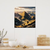 Golden Peaks: Een reis van twee zielen Poster (Keuken)