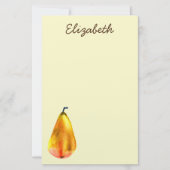 Golden Pear Fruit Briefpapier (Voorkant)