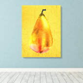 Golden Pear Fruit Canvas Afdruk (Insitu (Houten vloer))