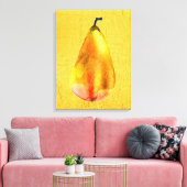 Golden Pear Fruit Canvas Afdruk (Insitu (Woonkamer))