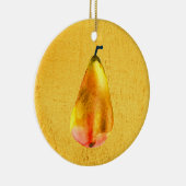 Golden Pear Fruit Keramisch Ornament (Rechts)