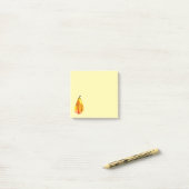 Golden Pear Fruit Post-it® Notes (Op bureau)