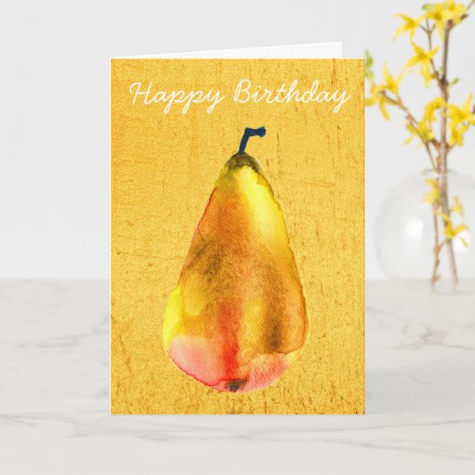 Golden Pear Kaart (Gele Bloem)