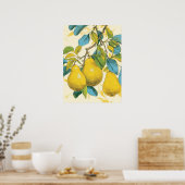 Golden Pear Poster (Keuken)