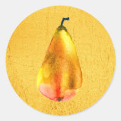 Golden Pear Ronde Sticker (Voorkant)