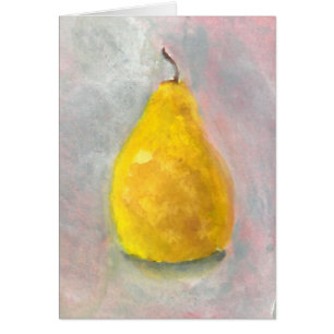Golden Pear still Life Waterverf
