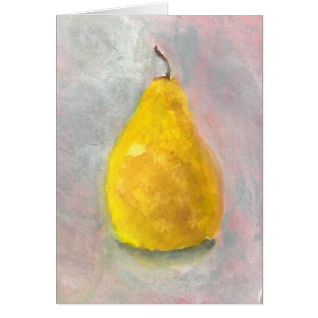 Golden Pear still Life Waterverf (Voorkant)