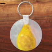 Golden Pear still Life Waterverf Sleutelhanger (Voorkant)