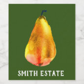 Golden Pear Wijn Etiket (Enkel label)