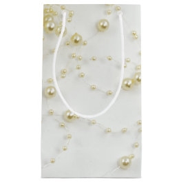 Golden Pearls Gift Bag Klein Cadeauzakje