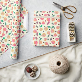 Golden Pears Collectie Roze Cadeaupapier