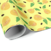 Golden Pears Collection Yellow Bright Cadeaupapier (Rol Hoek)