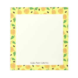 Golden Pears Collection Yellow Bright Notitieblok