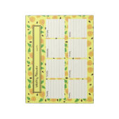 Golden Pears Collection Yellow Bright Planner Notitieblok (Linkerzijde)