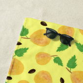 Golden Pears Collection Yellow Bright Strandlaken (In situ)