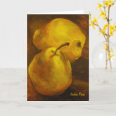 Golden Pears Note Kaart (Gele Bloem)
