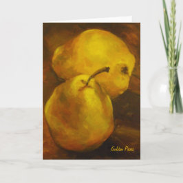 Golden Pears Note Kaart
