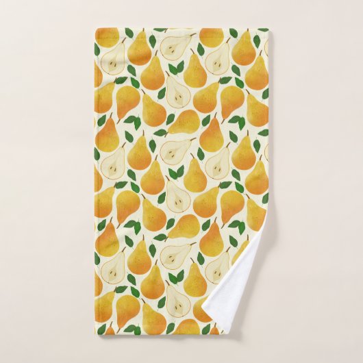 Golden Pears Pattern Bad Handdoek (Handdoek)