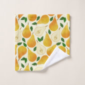 Golden Pears Pattern Bad Handdoek (Wasdoekje)