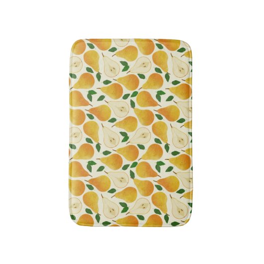 Golden Pears Pattern Badmat (Voorkant Verticaal)