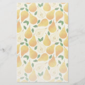 Golden Pears Pattern Briefpapier (Voorkant)
