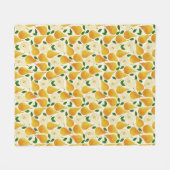 Golden Pears Pattern Fleece Deken (Voorkant (Horizontaal))